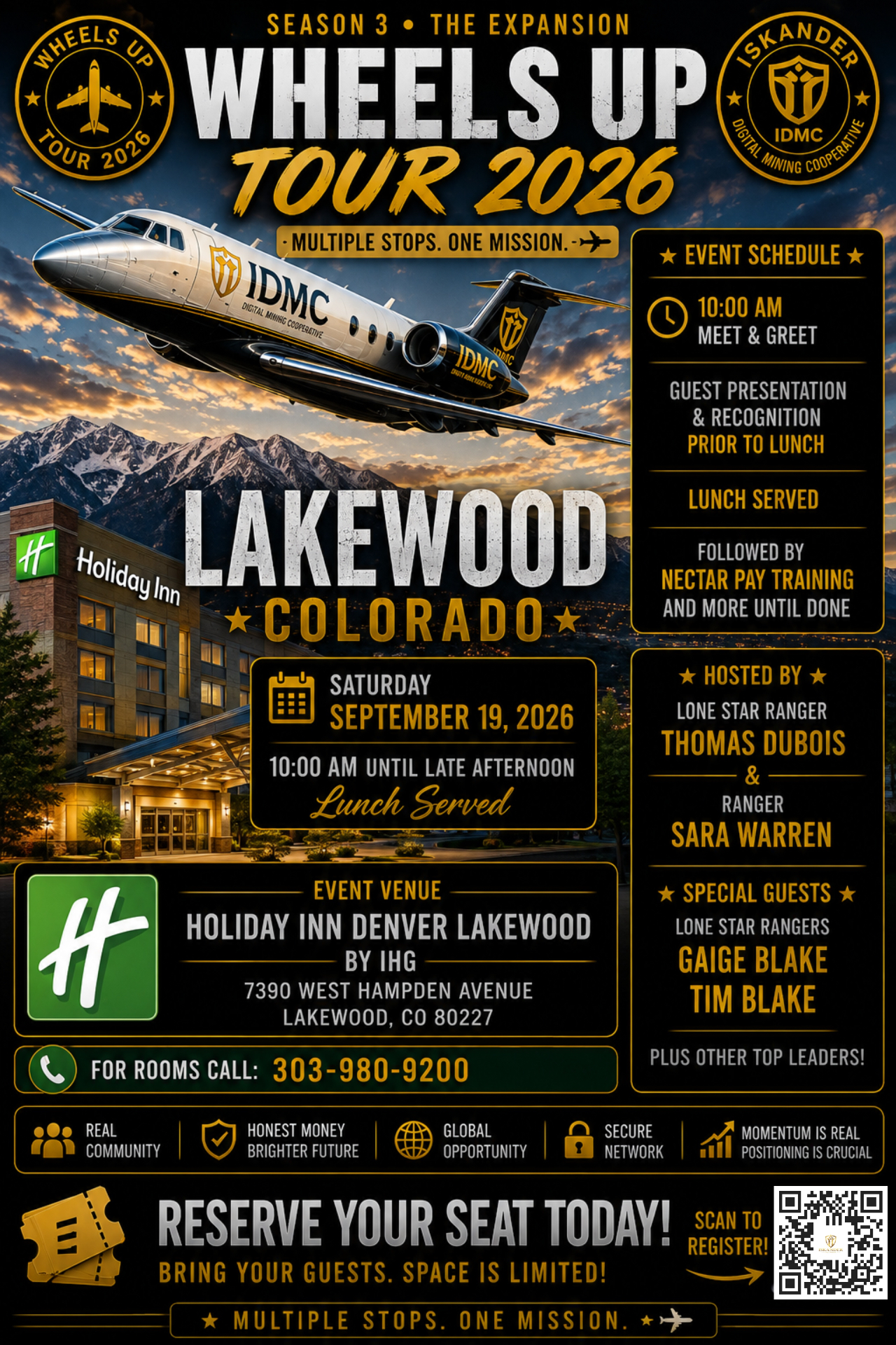 Lakewood Colorado event flyer